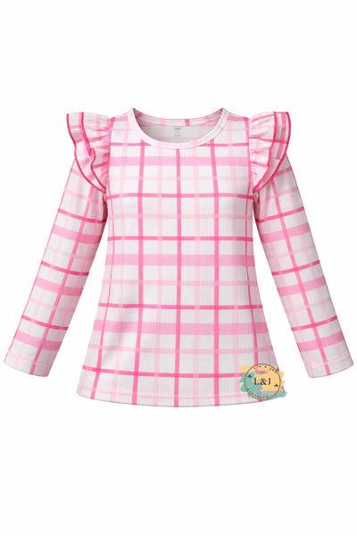 Olivia- Pink Plaid