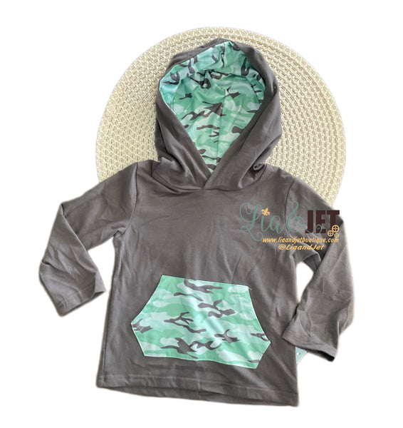 Gray Camo Hoodie