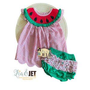 Watermelon Smock_Bloomer Set