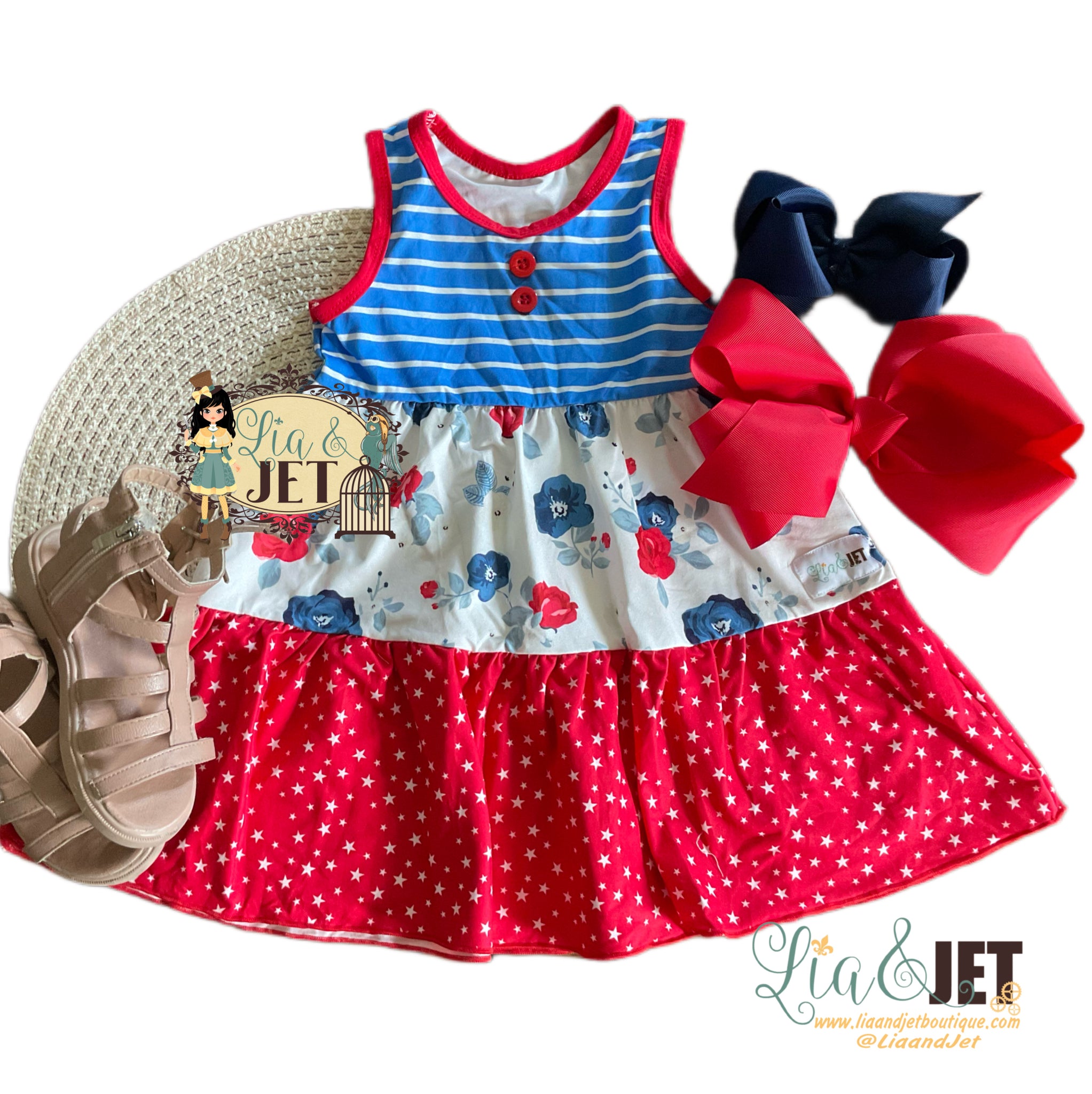 Evi_ Patriotic Floral